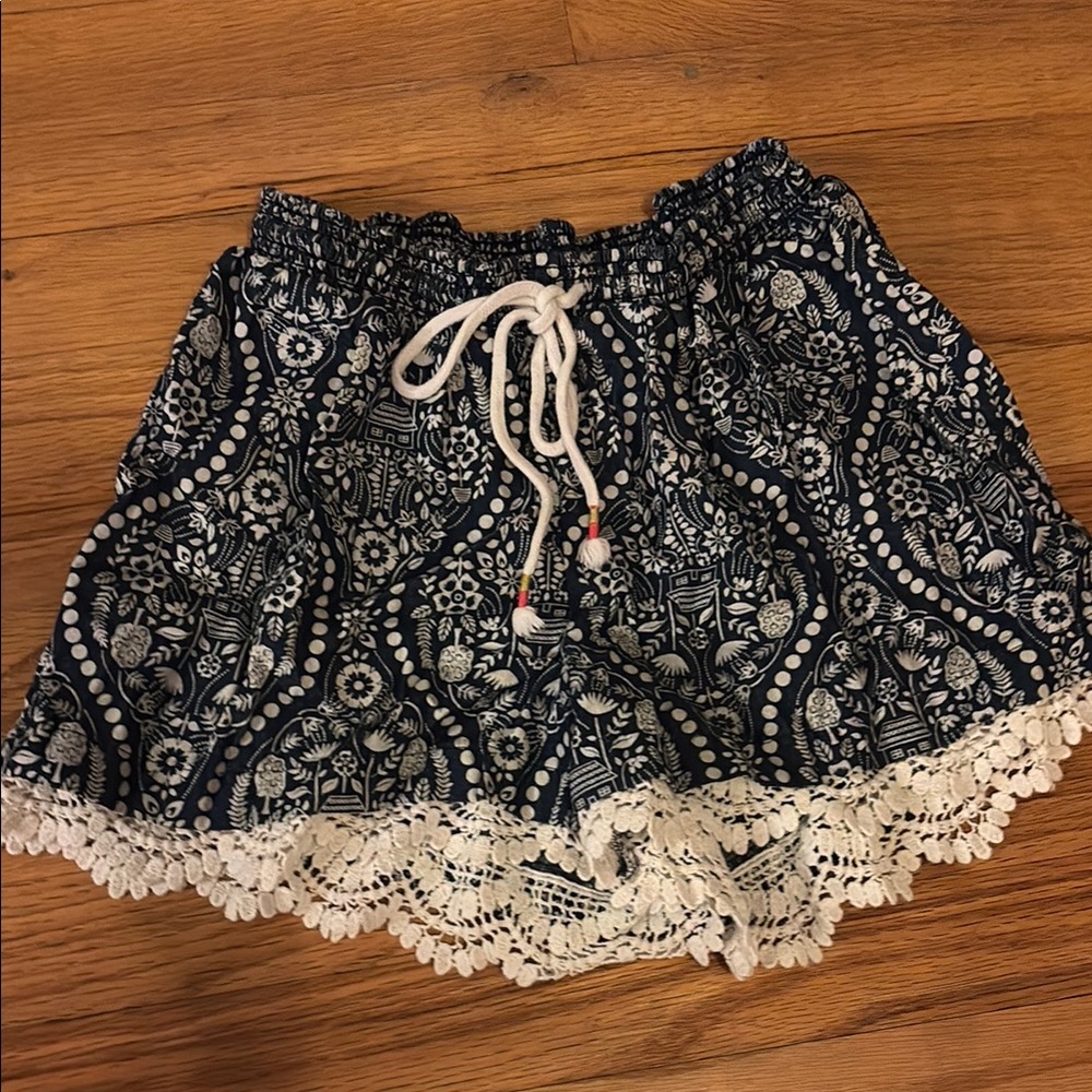 Matilda Jane Floral Lace Trim Shorts